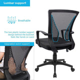 Furmax Office Chair Mid Back Swivel Lumbar Support Desk Chair, Computer Ergonomic Mesh Chair