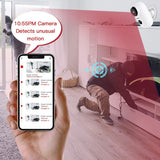 Wireless Rechargeable Battery Powered WiFi Camera, Home Security Camera, Night Vision, Indoor/Outdoor, 1080P Video with Motion Detection, 2-Way Audio