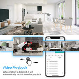 MECO WiFi IP Camera 1080P HD Home IP Security Nanny Camera with Night Vision, Sound & Motion Detection, Security Surveillance 2.4GHz Pet Baby Monitor