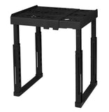Tools for School Locker Shelf. Adjustable Width 8" - 12 1/2" and Height 9 3/4" - 14". Stackable and Heavy Duty. (Black, Single)