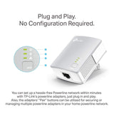 TP-Link AV600 Powerline Ethernet Adapter - Plug&Play, Power Saving, Nano Powerline Adapter