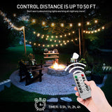 Outdoor Dimmer, 240W Max Outdoor String Lights Switch, Wireless Remote Control Dimmer