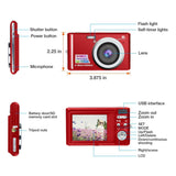 HD Mini Digital Cameras,21MP Point and Shoot Digital Video Cameras-Travel,Camping,Gifts