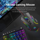 Redragon M602 RGB Wired Gaming Mouse RGB Spectrum Backlit Ergonomic Mouse Griffin Programmable with 7 backlight modes up to 7200 DPI  [Black]