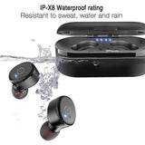 TOZO T10 Bluetooth 5.0 Wireless Earbuds with 【Wireless Charging Case】IPX8 Waterproof TWS Stereo Headphones in-Ear Built-in Mic Headset Premium Sound