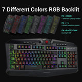 Redragon S101-BA PC Gaming Keyboard and Mouse Combo, Mousepad, Headset with Mic, Wired LED RGB Backlit Mouse w/ 3200 DPI for Windows Computer Gamers