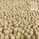 MAYSHINE 20x32 Inches Non-Slip Bathroom Rug Shag Shower Mat Machine-Washable Bath Mats with Water Absorbent Soft Microfibers of - Beige