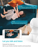 Baby Monitor, Lefun Wireless IP Security Camera WiFi Surveillance Pet Camera with Cloud Storage Two Way Audio Remote Viewing Pan Tilt Zoom