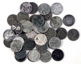 1943 Various Mint Marks Count of 50 Genuine World War II WWII Steel Pennies P, D & S Mint Marks Circulated