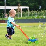 Lydaz Bubble Mower for Toddlers, Kids Bubble Blower Machine Lawn Games, Outdoor Push Toys Gifts for 1 2 3 4 5 Years Old Baby Boys Girls