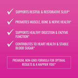 Nobi Nutrition High Absorption Magnesium Complex - Premium Mag Supplement for Sleep, Leg Cramps, Muscle Relaxation & Recovery - Formulated