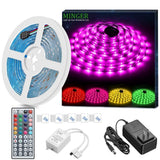 LED Strip Light Waterproof 16.4ft RGB SMD 5050 LED Rope Lighting Color Changing Full Kit