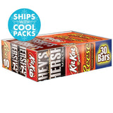 HERSHEY'S Halloween Chocolate Candy Bar Assorted Variety Pack - Full Size, 30 Count Gift