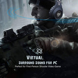 Gaming Headset for Xbox One, PS4, PC, Controller, NUBWO Wired Gaming Headphones with Microphone and Volume Control (Black)
