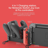 Bestand Switch Charging Dock Station 4 in 1 for Nintendo Switch Joy-Con Controllers & Nintendo Switch Pro Controller