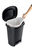 Rubbermaid NEW 2019 VERSION Step-On Lid Trash Can for Home, Kitchen, and Bathroom Garbage, 13 Gallon, Black