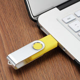 Flash Drive 16GB USB 2.0 10 Pack Swivel Blank Memory Stick Pnstaw Bulk Thumb Drive Pen Drives Jump Drive (10 Pack,Multi-Color)