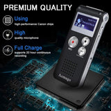 Digital Voice Recorder Voice Activated Recorder for Lectures, Meetings