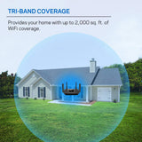 Linksys Tri-Band Mesh Wifi Router for Home (Max-Stream AC2200 MU-Mimo Wireless Mesh Router, Fast Wireless Router)