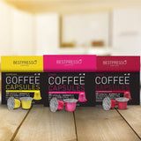 Bestpresso Coffee for Nespresso Original Machine 120 pods Certified Genuine Espresso Variety Pack, Pods Compatible with Nespresso Original