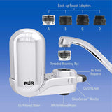 PUR FM-3700 Advanced Faucet Water Filter, Chrome
