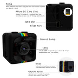 Cop Spy Cam As Seen On TV Mini Camera Wireless Hidden,ehomful 1080P Body Camera Action Camera, Convert Security Nanny Cam with Night Vision