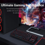 Redragon K552 Mechanical Gaming Keyboard Compact 87 Key Mechanical Computer Keyboard KUMARA USB Wired Cherry MX Blue  (Black RED LED Backlit)