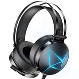 PeohZarr Gaming Headset Xbox one Headset PS4 Headset with 7.1 Surround Sound PC Headset with Mic & Light, Over Ear Headphones