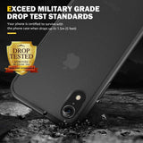 Humixx Shockproof Series iPhone XR case,[Military Grade Drop Tested] [Upgrading Materials] Translucent Matte Case
