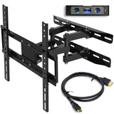 Everstone TV Wall Mount Fit for Most 26"-60" TVs Dual Articulating Arm Full Motion Tilt Swivel Bracket 14" Extension Arm