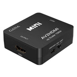 RCA to HDMI, GANA 1080P Mini RCA Composite CVBS AV to HDMI Video Audio Converter Adapter