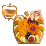 Dried Fruit Gift Basket – Tray Turns into Basket - Healthy Gourmet Snack Box – Holiday Food Tray - Great for Birthday, Sympathy, Father’s Day