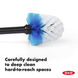 OXO Good Grips Hideaway Compact Toilet Brush - Black