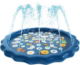 SplashEZ 3-in-1 Sprinkler for Kids, Splash Pad, and Wading Pool for Learning – Children’s Sprinkler Pool