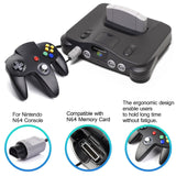 2 Pack N64 Controller, iNNEXT Classic Wired N64 64-bit Game pad Joystick for Ultra 64 Video Game Console N64 System Mario Kart (Black)