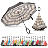Sharpty Inverted Umbrella, Umbrella Windproof, Reverse Umbrella, Umbrellas for Women with UV Protection, Upside Down Umbrella with C-Shaped Handle