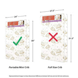 Dream On Me 3 Mini/Portable Crib Mattress, White