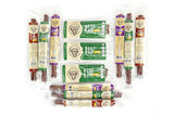 Keto Sugar Free Sampler Pack Grass Fed Beef Sticks &Bars Healthy Free Range Turkey Sticks Gluten MSG Nitrate&Nitrite Free Paleo Friendly Snacks 12C