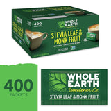 Whole Earth Sweetener Stevia Leaf and Monk Fruit Sweetener, Erythritol Sweetener