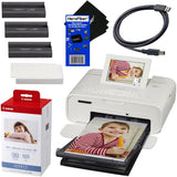 Canon SELPHY CP1300 Wireless Compact Photo Printer (White) + Canon KP-108IN Color Ink Paper Set (Produces up to 108 of 4 x 6 Prints)