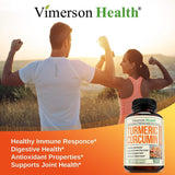 Turmeric Curcumin with Bioperine Joint Pain Relief. Anti-Inflammatory, Antioxidant Supplement with 10 milligrams of Black Pepper