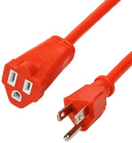 AmazonBasics 16/3 Vinyl Outdoor Extension Cord | Orange, 100-Foot