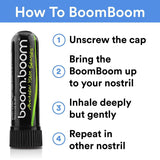 Aromatherapy Nasal Inhaler (3 Pack) by BoomBoom | Boosts Focus + Enhances Breathing | Provides Fresh Cooling Sensation |(Variety Pack)