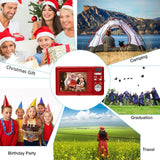 HD Mini Digital Cameras,Point and Shoot Digital Video Cameras-Travel,Camping,Gifts