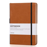 Grid Paper Notebook - Lemome Hardcover Classic Notebook with Pen Holder - Thick Premium Paper + Page Dividers Gifts 8.4 x 5.7 In