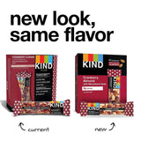 KIND Bars, Cranberry Almond + Antioxidants with Macadamia Nuts, Gluten Free, Low Sugar, 1.4oz, 12 Count