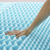 LUCID 2 Inch 5 Zone Gel Memory Foam Mattress Topper - Twin