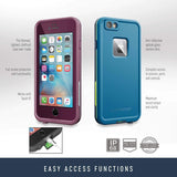 Lifeproof FRĒ SERIES iPhone 6/6s Waterproof Case (4.7" Version) - Retail Packaging - BLACK