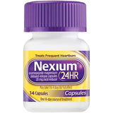 Nexium 24HR (42 Count, Capsules) All-Day, All-Night Protection from Frequent Heartburn Medicine with Esomeprazole Magnesium 20mg Acid Reducer