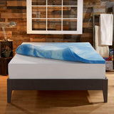 Sleep Innovations Gel Memory Foam 4-inch Dual Layer Mattress Topper